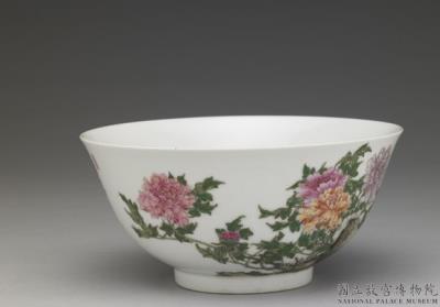 图片[3]-Bowl with peony in falangcai painted enamels, Qing dynasty, Yongzheng reign 1723-1735-China Archive